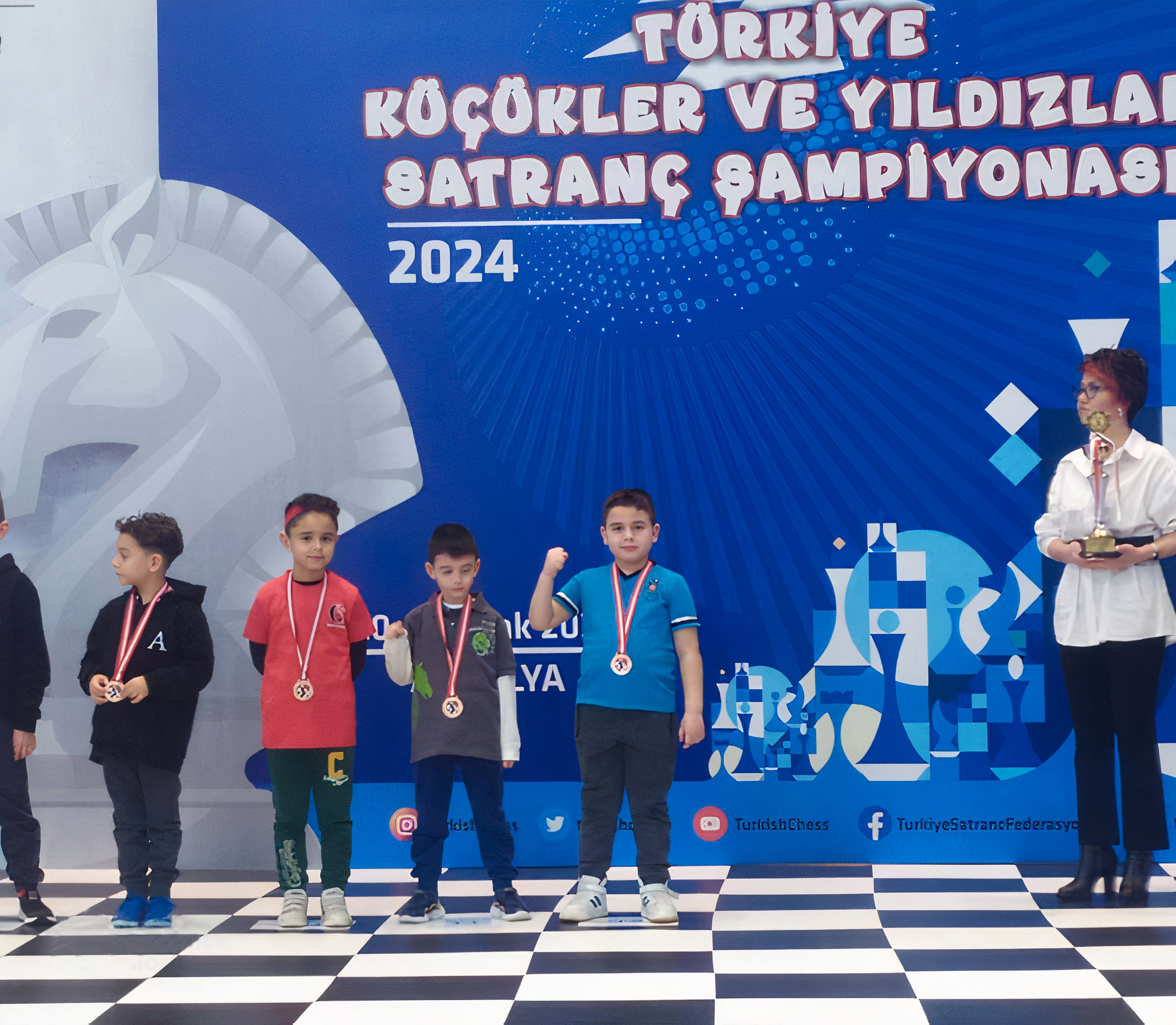 2024 GSB TSF Türkiye Küçükler ve Yıldızlar Satranç Şampiyonası Satranç Turnuvası Antalya Büyük Ustalar Satranç Kulübü GMCC FA Onur Alacaba